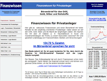 Tablet Screenshot of finanzwissen.de